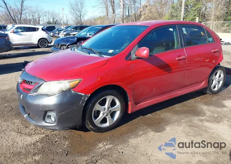 2011 Toyota Corolla S из США, поврежденный, VIN 2T1BU4EE9BC644677